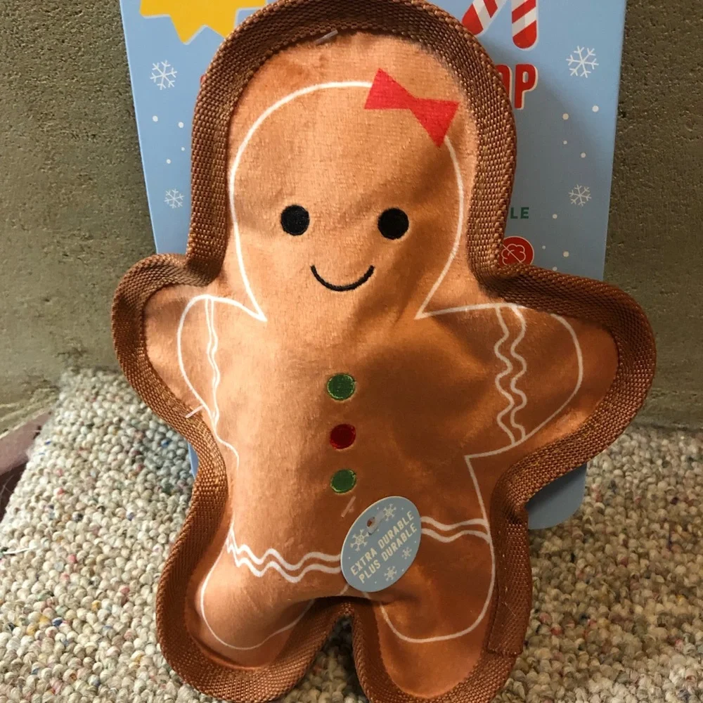 🎉 HP 🎉 🆕 Fringe Studio Bite Me Gingerbread Man Dog Toy